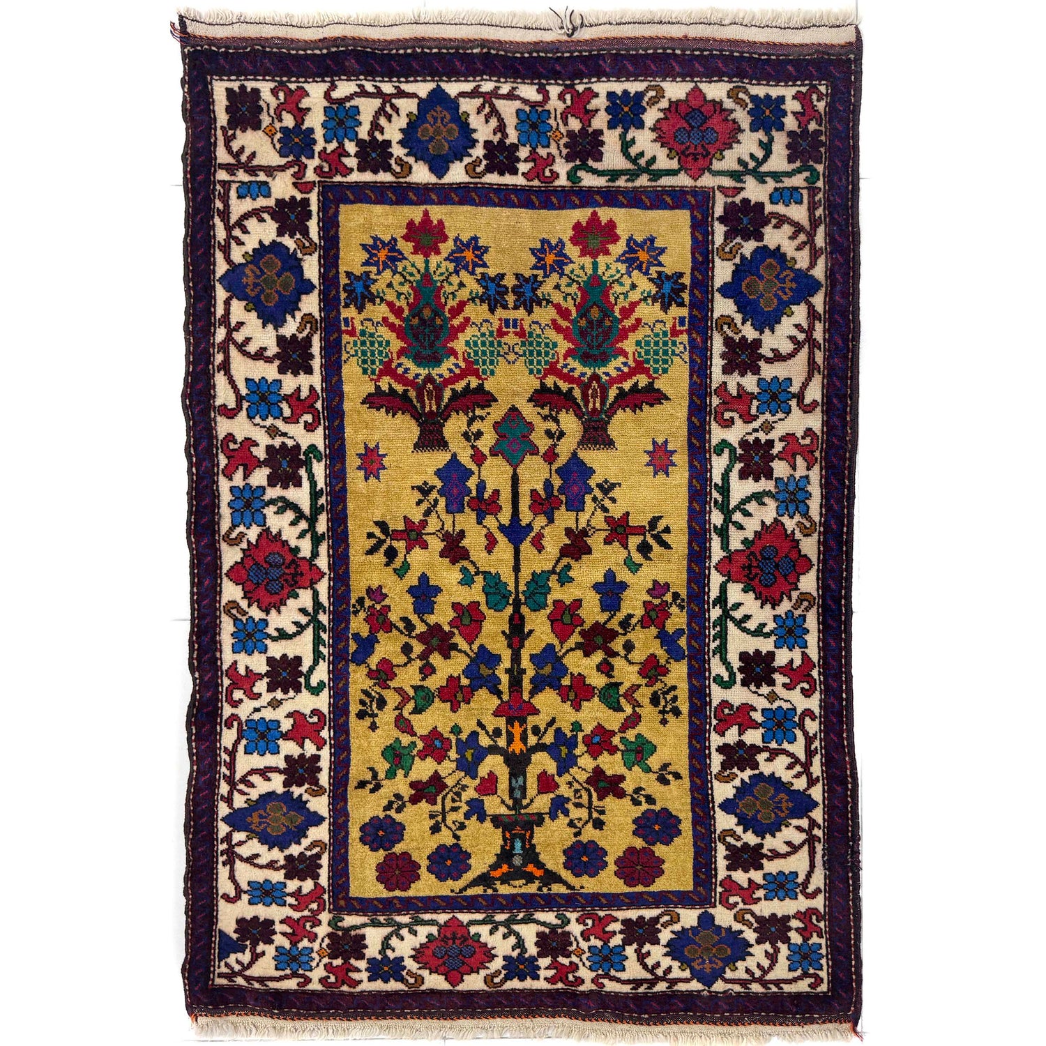 Handmade Balochi Rug 3' 1" x 4' 4" (ft) - No. Y39566