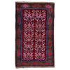 Hand Knotted Baluchi Rug 3' 3" x 5' 6" (ft) -No Y39571