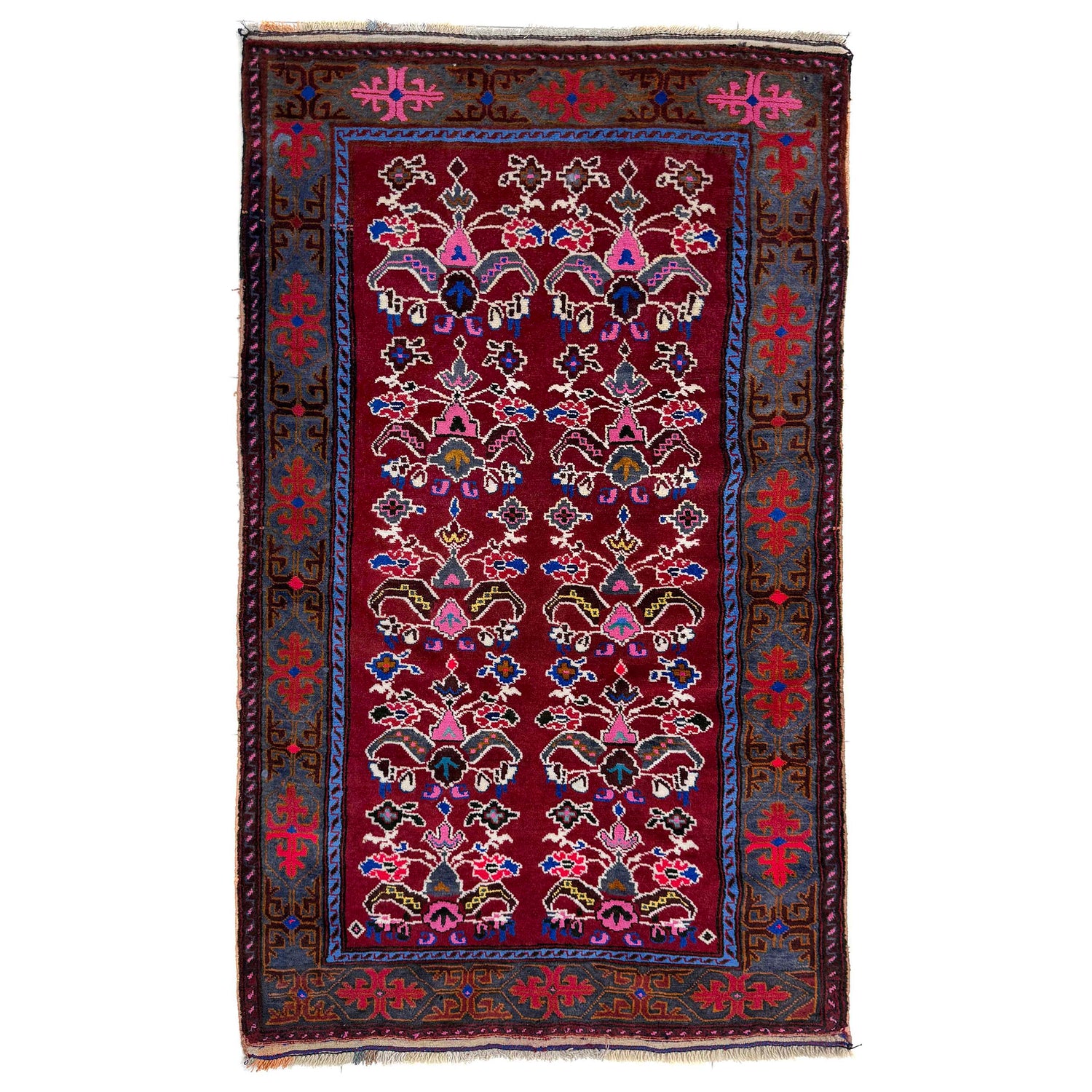 Hand Knotted Baluchi Rug 3' 3" x 5' 6" (ft) -No Y39571