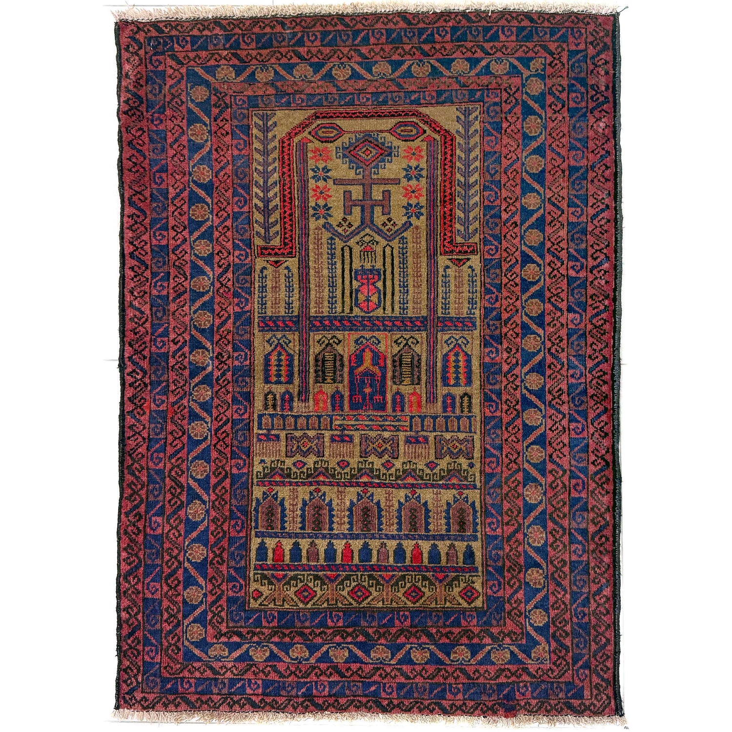 Islamic Prayer Rug 2' 11" x 3' 9" (ft) - No. Y39577