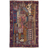 Handmade Picture Rug 2' 11" x 4' 4" (ft)- No. Y39583