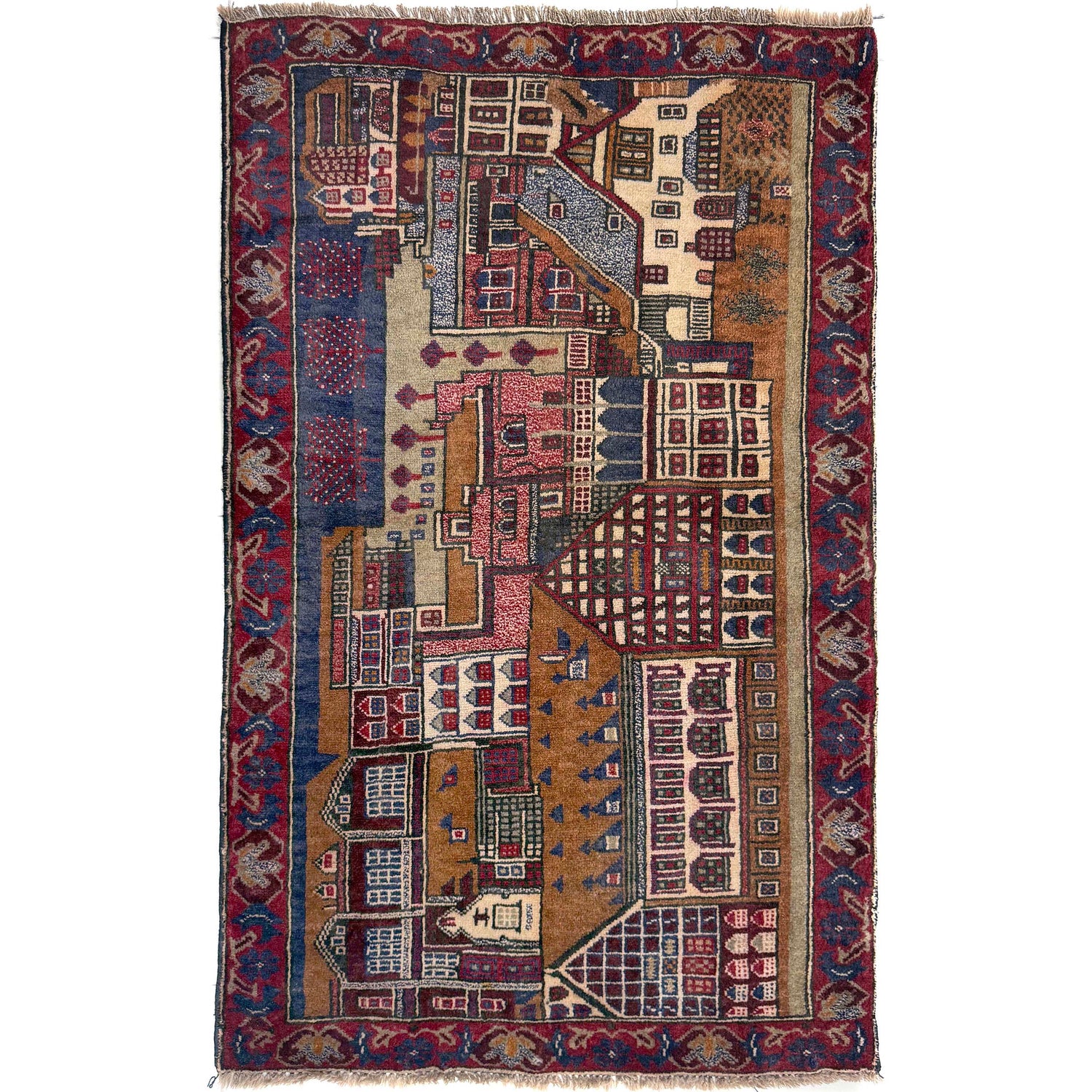 Handmade Picture Rug 2' 11" x 4' 4" (ft)- No. Y39583