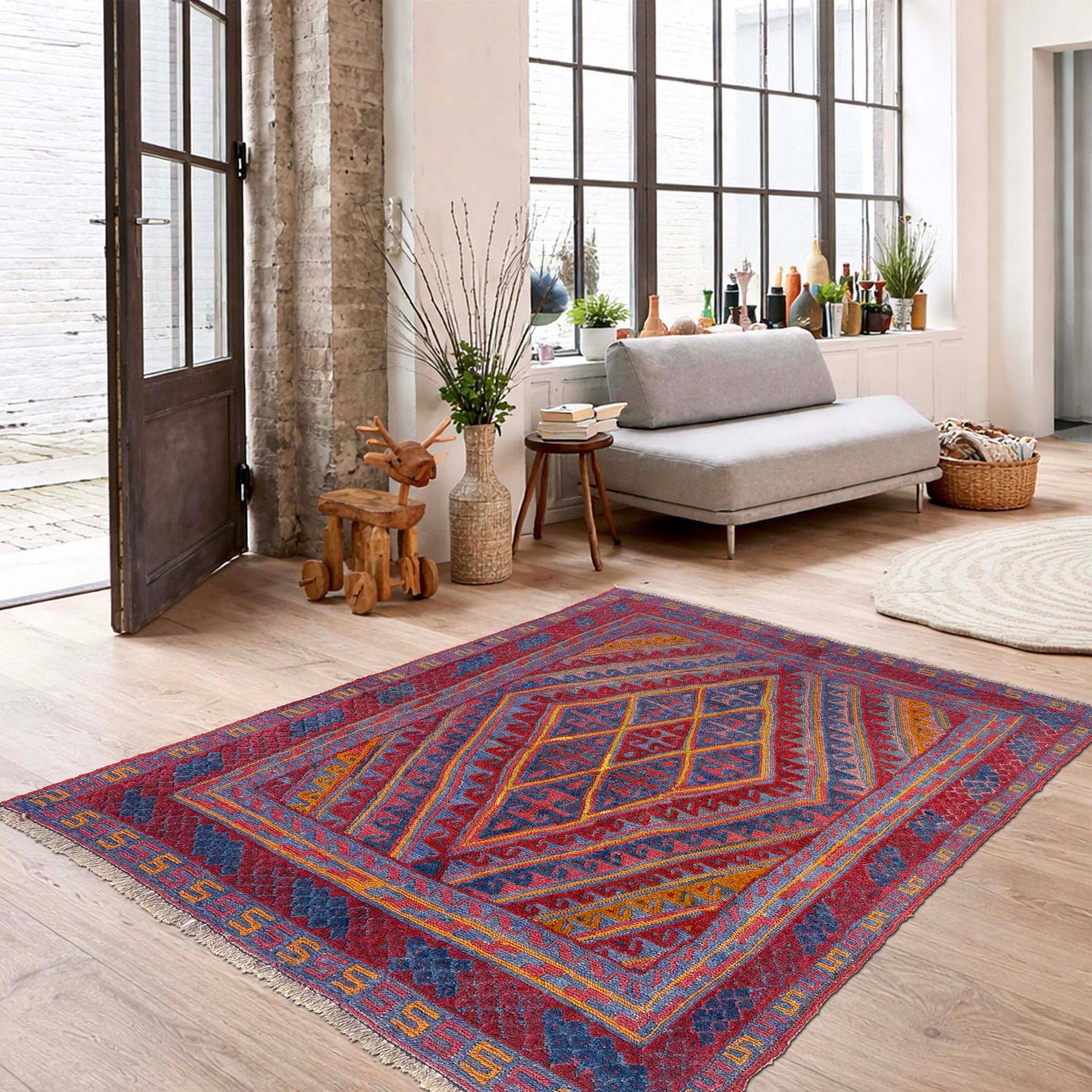 Small Square Rug 3' 8" x 4' 2" (ft) - No. Y39588