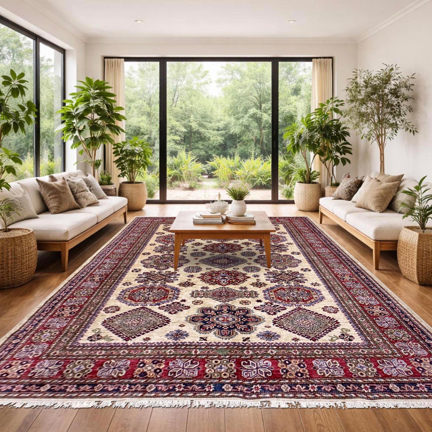 Luxury Kazak Qaleen 5' 9" x 7' 8" (ft) - No. Y39589