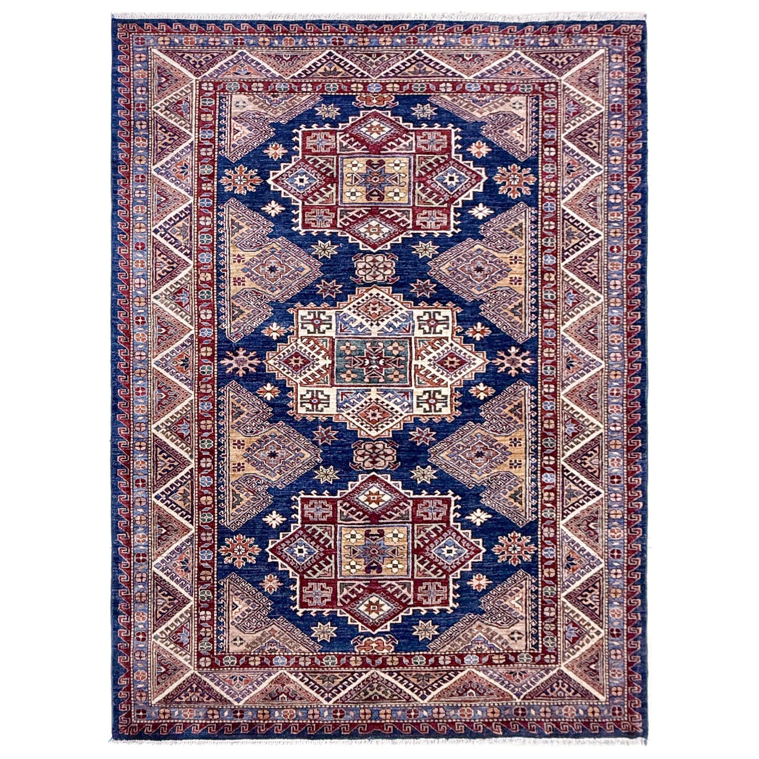 High-Quality Kazak Rug 5' 5" x 7' 7" (ft) - No. Y39590