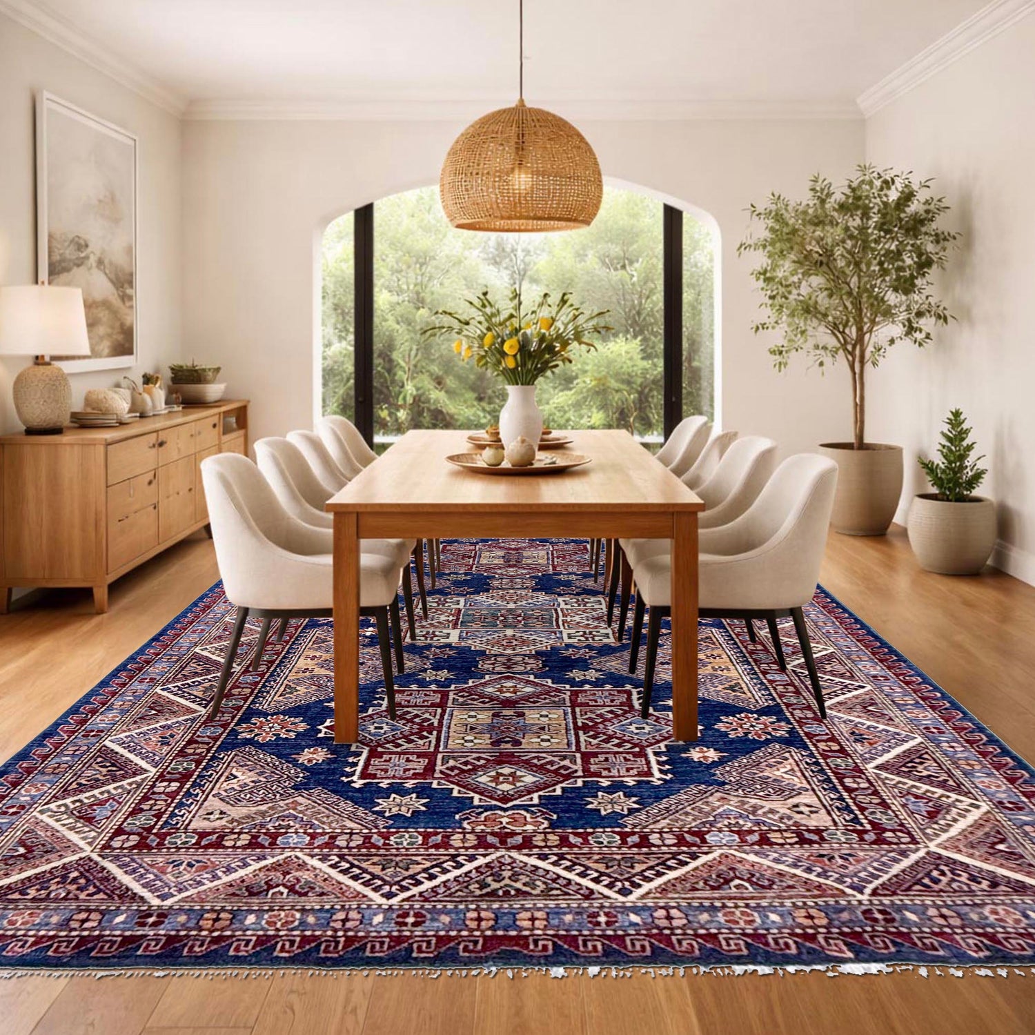 High-Quality Kazak Rug 5' 5" x 7' 7" (ft) - No. Y39590