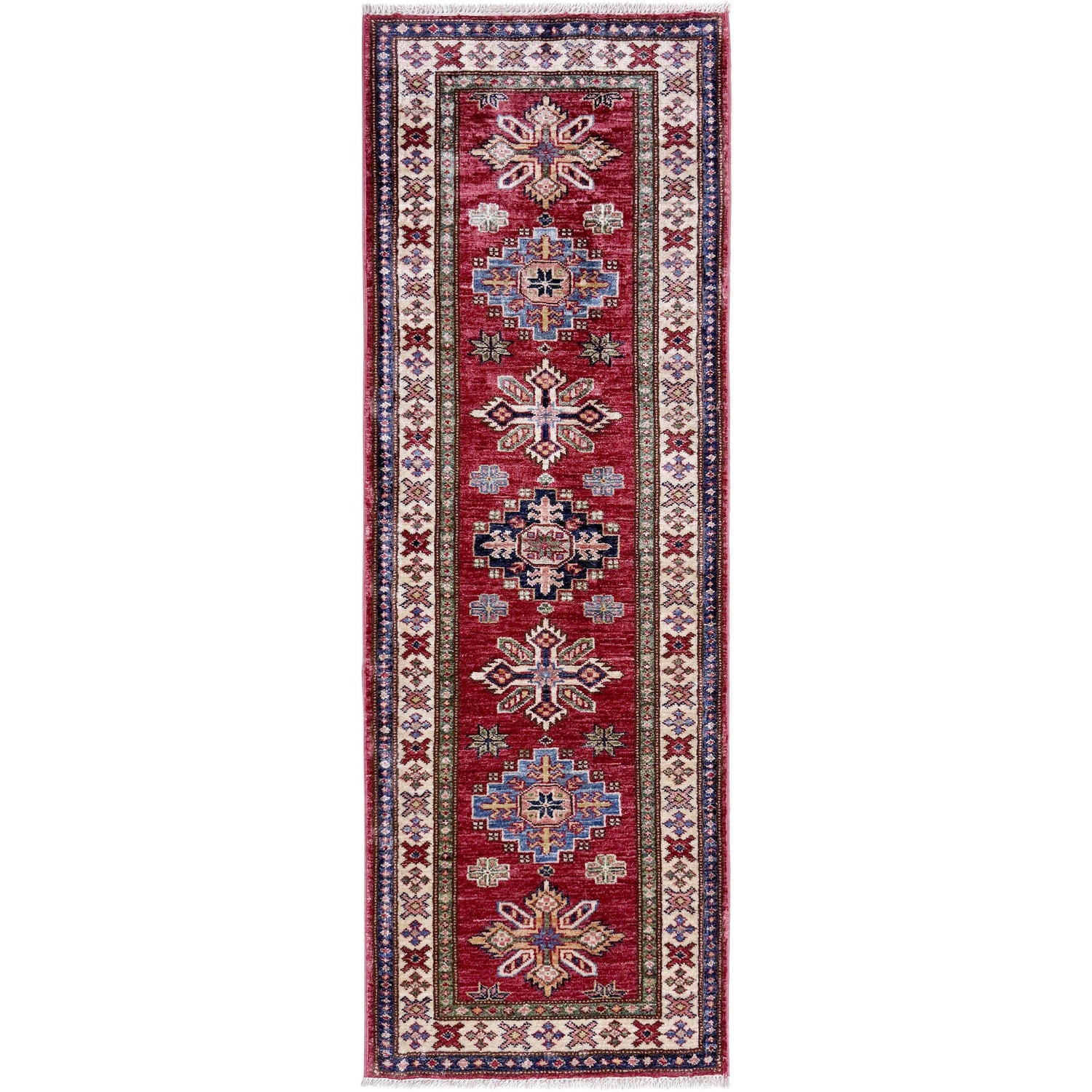 Premium Quality Kazak Runner Rug 1' 11" x 5' 6" (ft) - No. Y39592