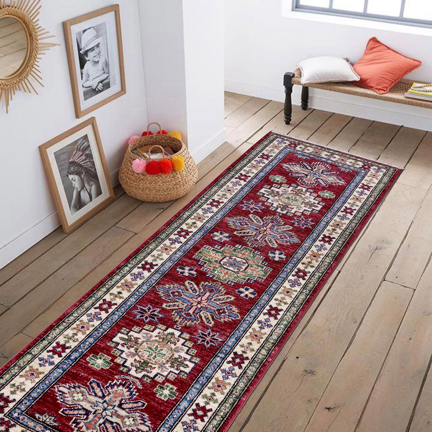 Premium Quality Kazak Runner Rug 2' 0" x 5' 9" (ft) - No. Y39595