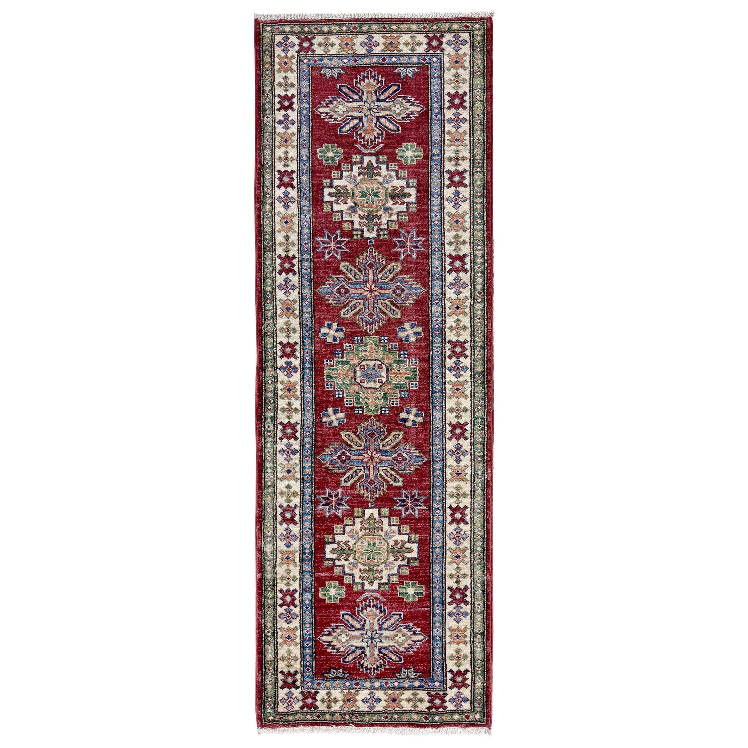 Luxury Kazak Qaleen Runner 1' 11" x 5' 9" (ft) - No. Y39596