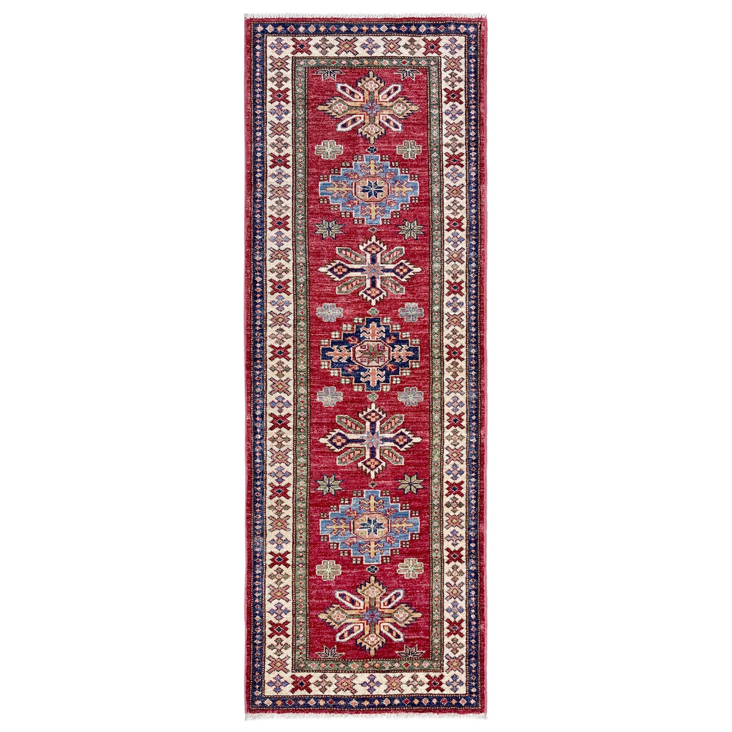 Premium Quality Kazak Runner Rug 2' 0" x 6' 1" (ft) - No. Y39598