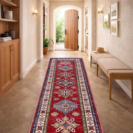 Luxury Kazak Qaleen Runner 1' 10" x 6' 0" (ft) - No. Y39599