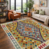 Handmade Vegetable Kelim 5' 1" x 6' 6" (ft) - No. Y39666