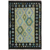 Handmade Vegetable Kelim 3' 5" x 4' 10" (ft) - No. Y39675
