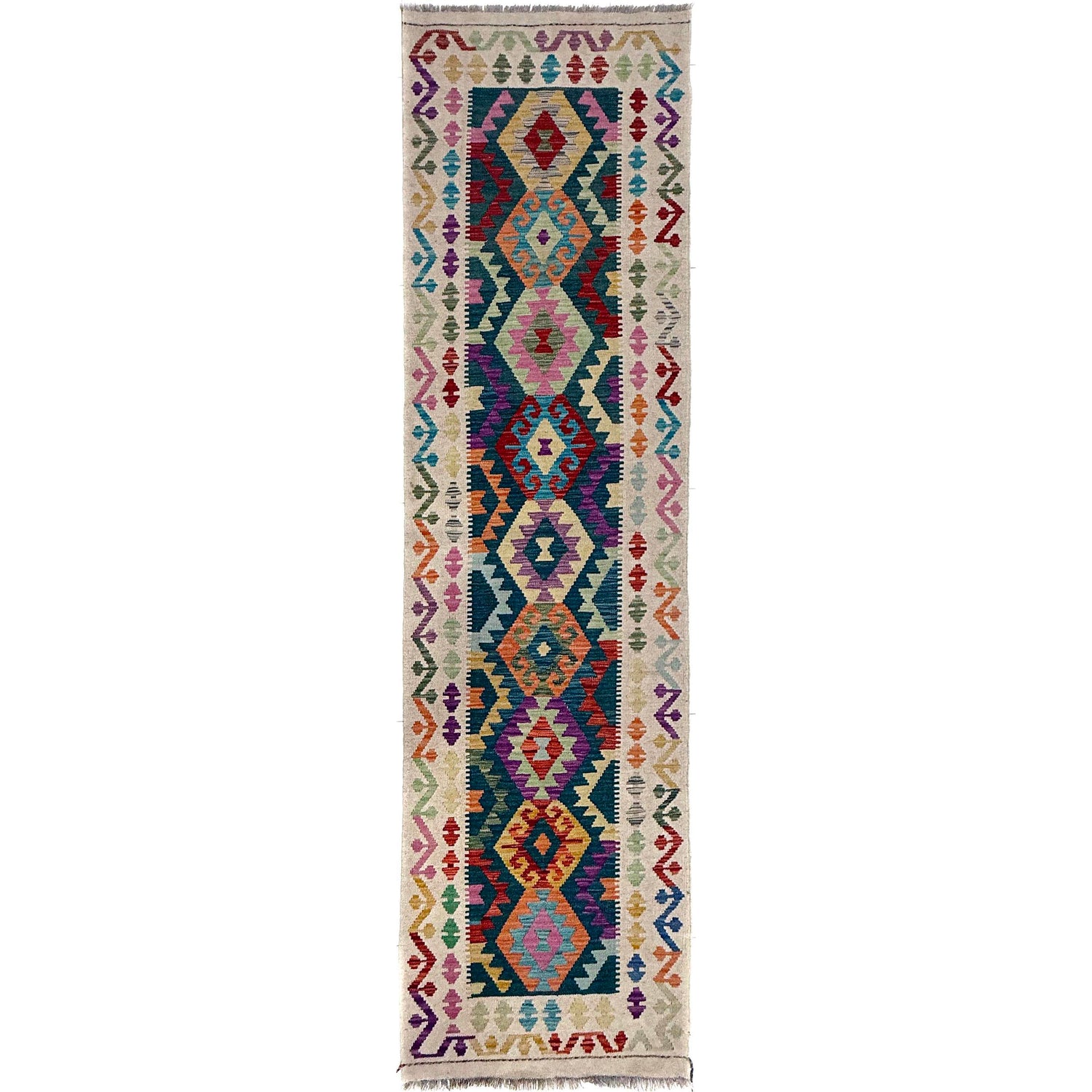 Vegetable Kelim Runner 2' 8" x 9' 7" (ft) - No. Y39681