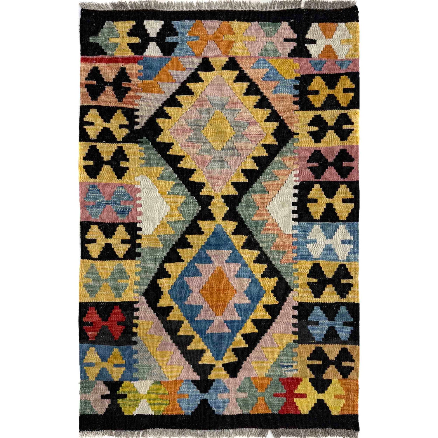 Handmade Vegetable Kelim 2' 2" x 3' 3" (ft) - No. Y39709