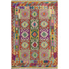 Handmade Vegetable Kelim 4' 2" x 6' 6" (ft) - No. Y39724
