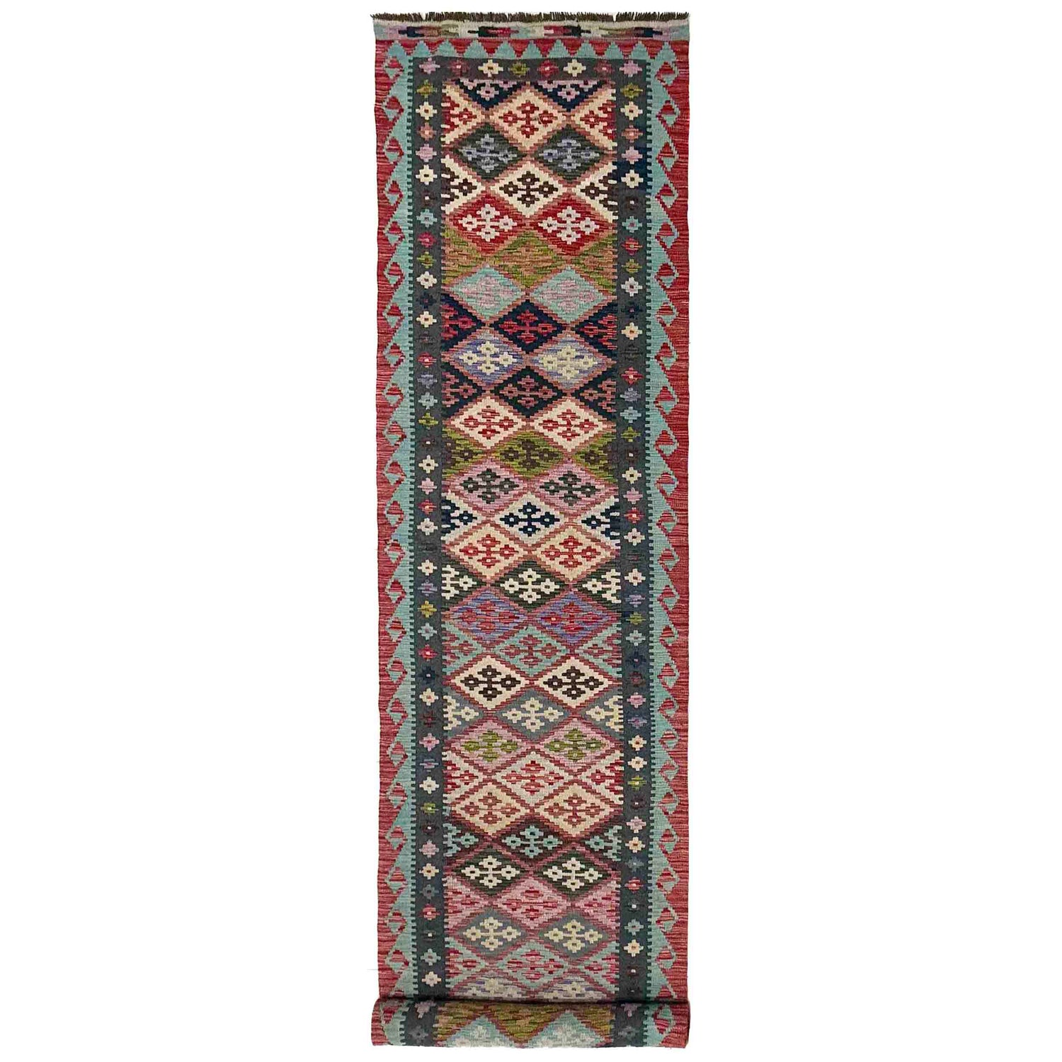 Vegetable Kelim Runner 2' 10" x 12' 6" (ft) - No. Y39730