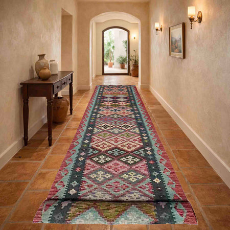 Vegetable Kelim Runner 2' 10" x 12' 6" (ft) - No. Y39730