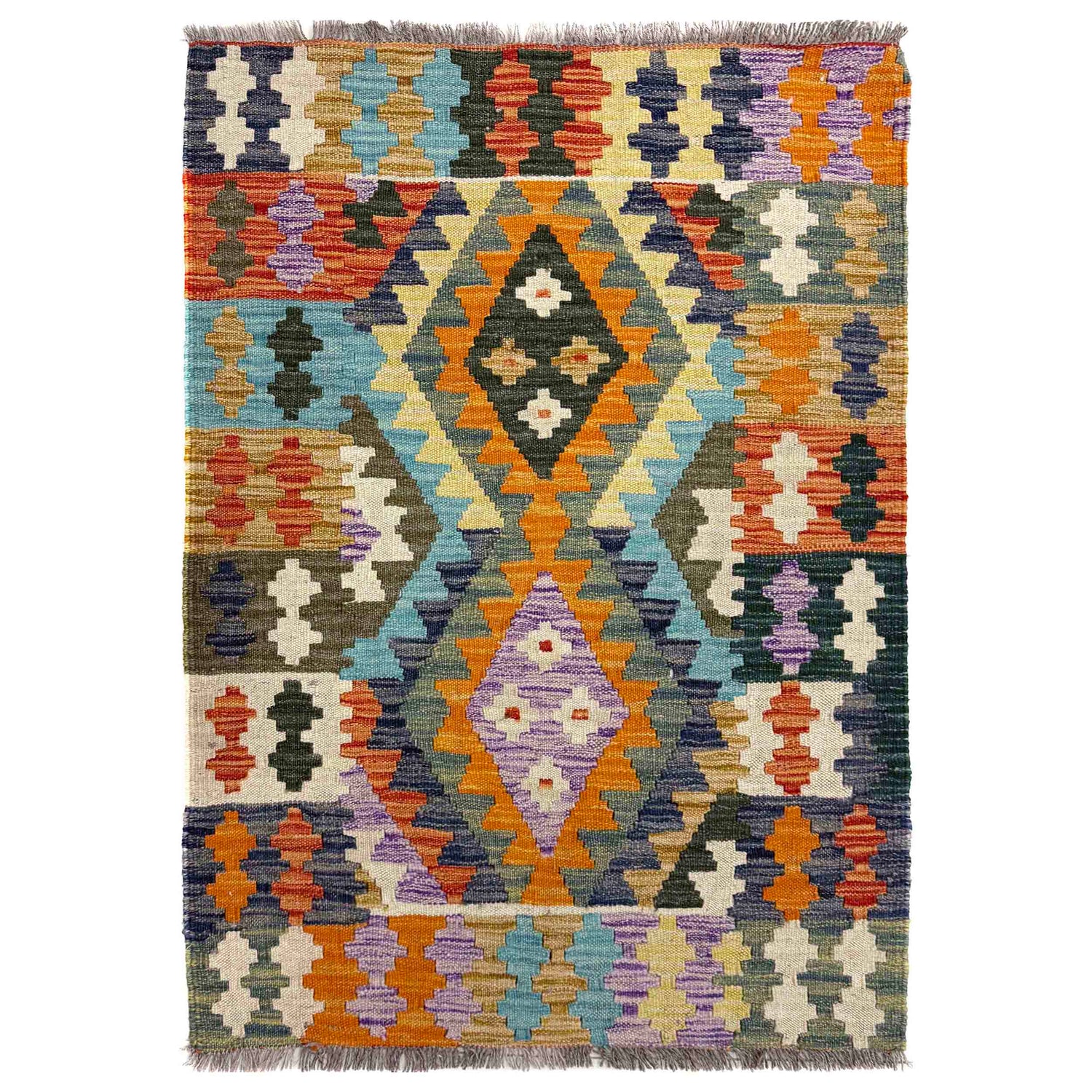 Handmade Vegetable Kilim 2' 9" x 3' 11" (ft) - No. Y39923