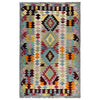 Handmade Vegetable Kilim 3' 5" x 5' 3" (ft) - No. Y39933