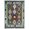 Handmade Vegetable Kilim 3' 5" x 4' 9" (ft) - No. Y39934