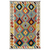 Handmade Vegetable Kelim 3' 5" x 5' 4" (ft) - No. Y39940