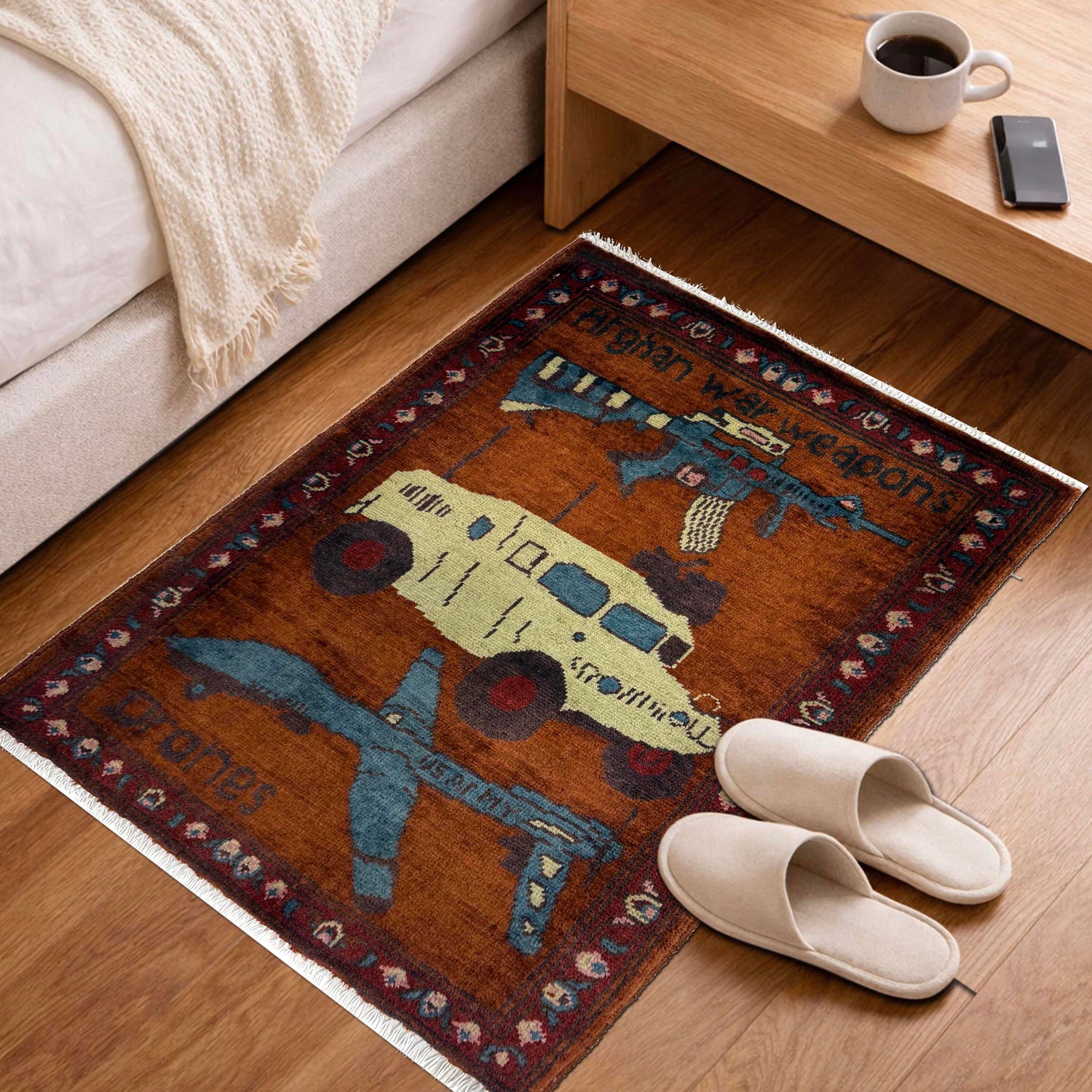 Reddish Brown War Rug 2' 1" x 2' 7" (ft) - No. Y39966