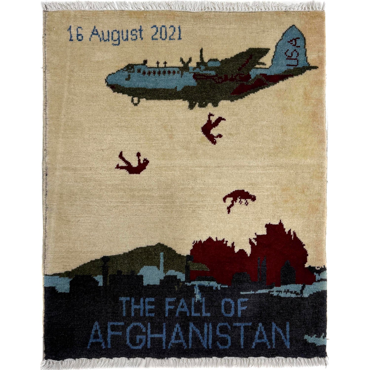 Handmade War Rug 1' 11" x 2' 6" (ft) - No. Y39968