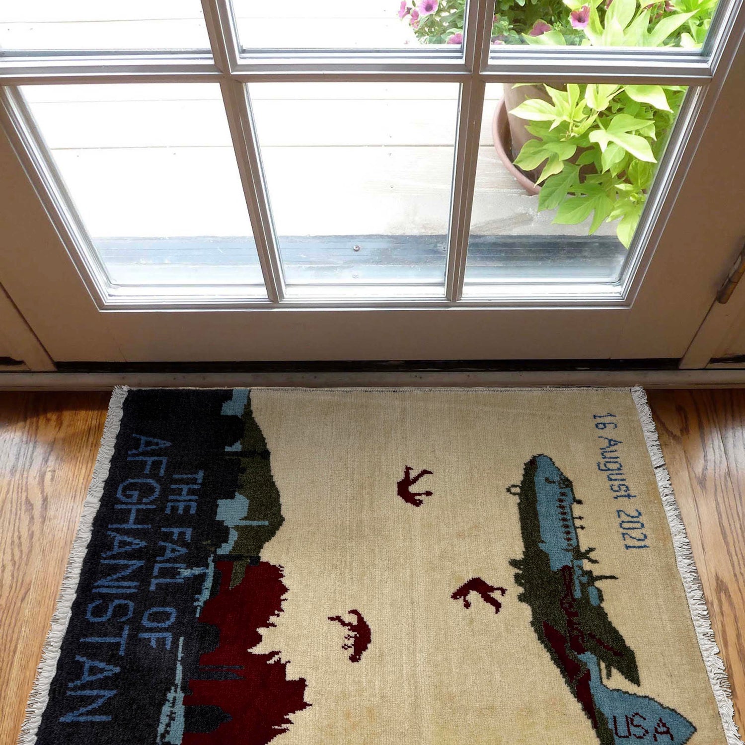 Handmade War Rug 1' 11" x 2' 6" (ft) - No. Y39968
