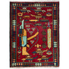 Hand Knotted War Rug 1' 11" x 2' 6" (ft) - No. Y39973