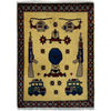 Hand Knotted War Rug 1' 11" x 2' 7" (ft) - No. Y39974