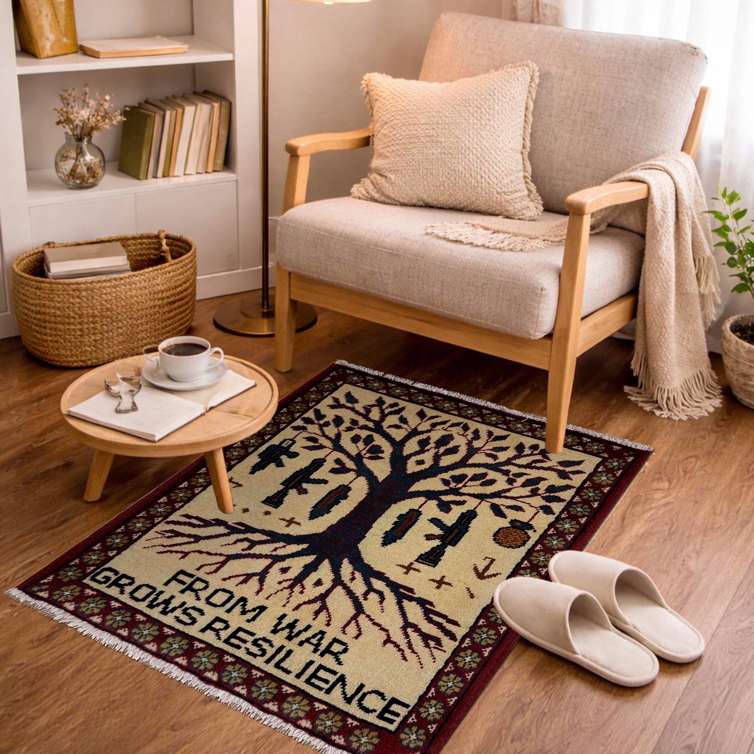 Hand Knotted War Rug 2' 0" x 2' 6" (ft) - No. Y39981