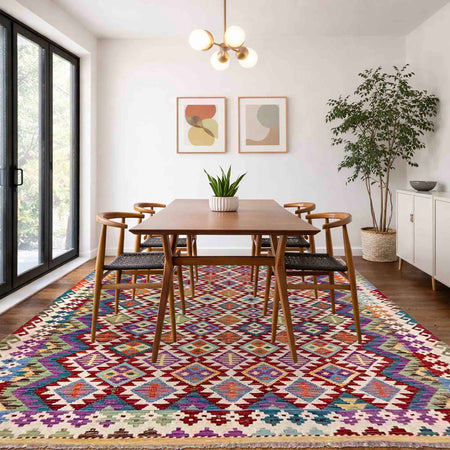 Handmade Vegetable Kelim 5' 10" x 8' 6" (ft) - No. Y39990