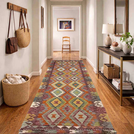 Vegetable Kelim Runner 2' 11" x 9' 6" (ft) - No. Y39993