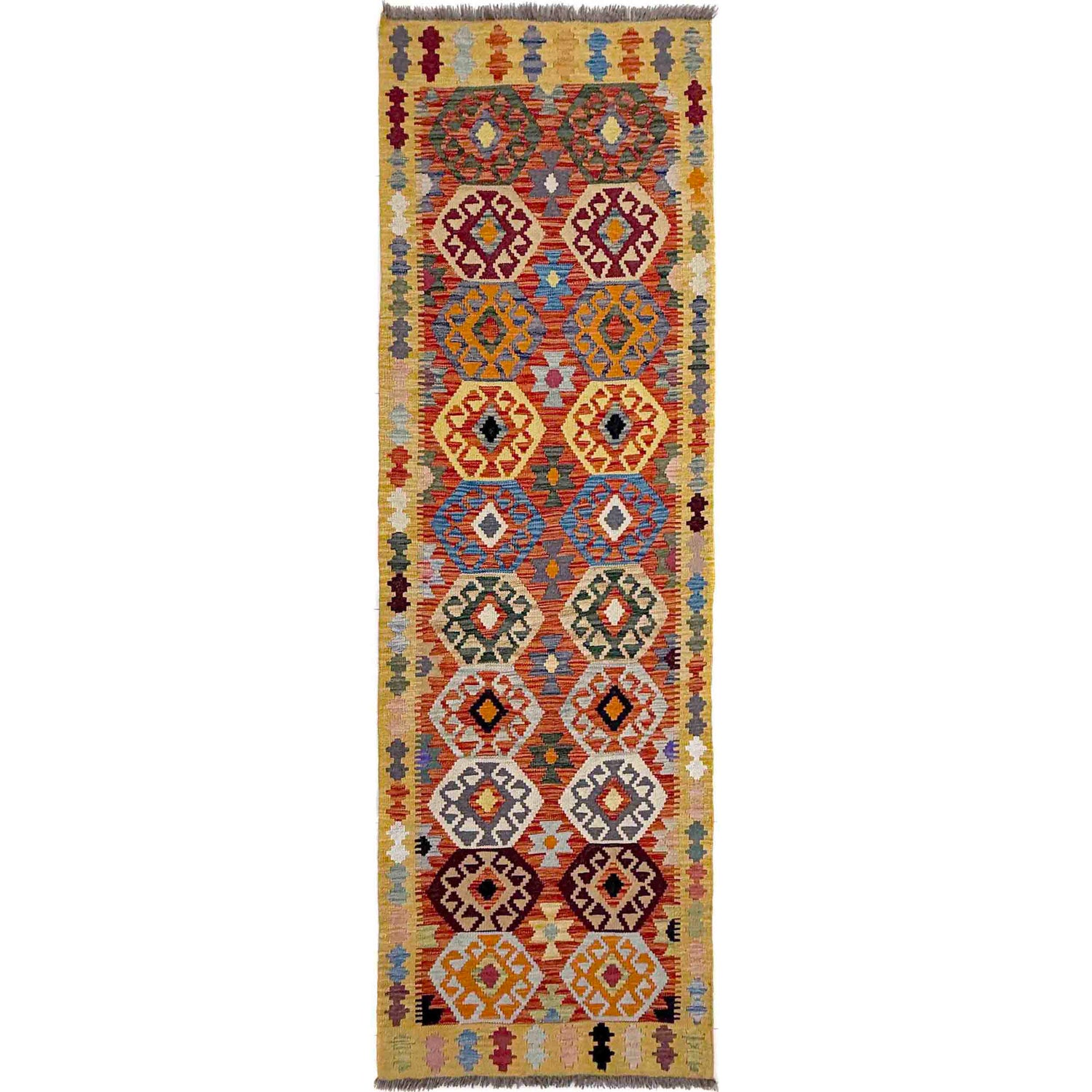 Vegetable Kelim Runner 2' 10" x 9' 8" (ft) - No. Y39996