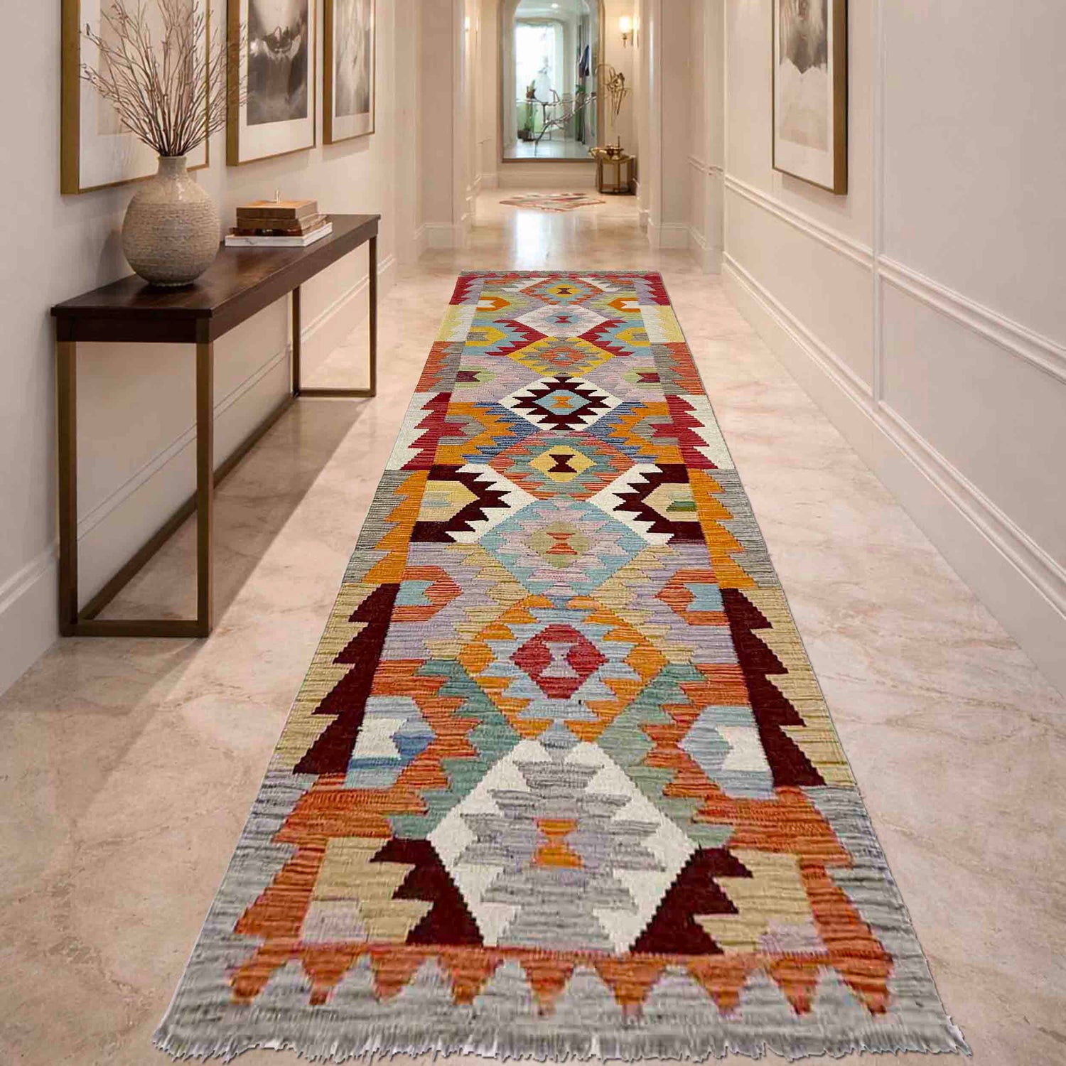Vegetable Kelim Runner 2' 10" x 10' 0" (ft) - No. Y39997