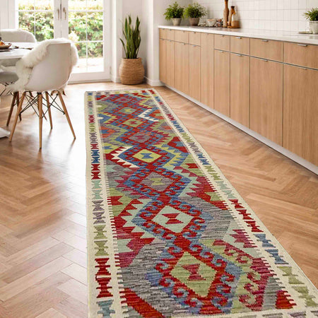 Vegetable Kilim Runner 2' 6" x 9' 5" (ft) - No. Y40001