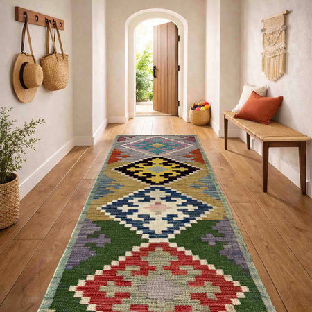 Vegetable Kilim Runner 2' 1" x 6' 9" (ft)- No. Y40004