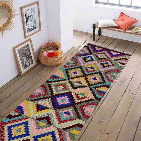Vegetable Kilim Runner 2' 3" x 6' 9" (ft)- No. Y40005