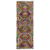 Vegetable Kelim Runner 2' 1" x 6' 4" (ft)- No. Y40006