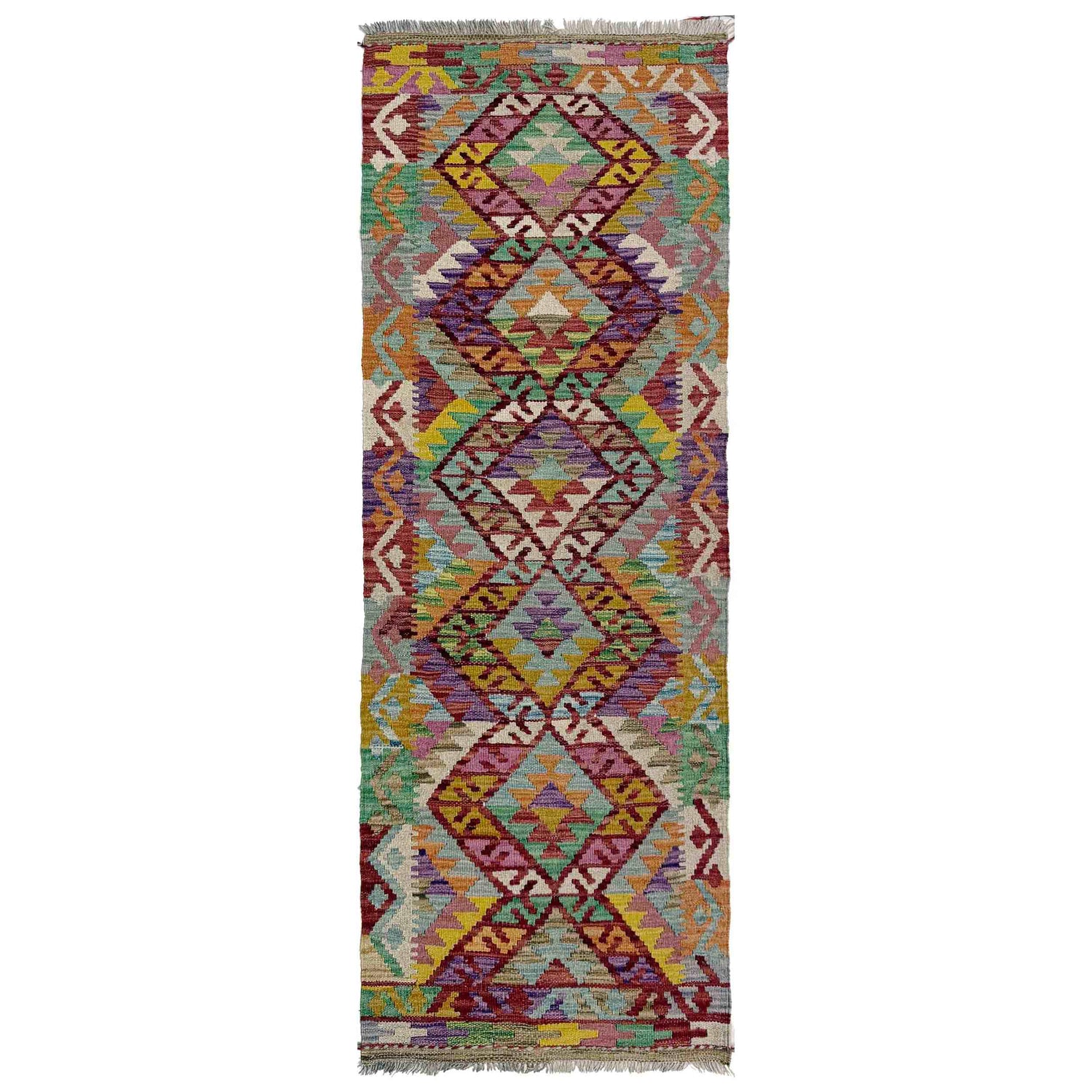 Vegetable Kelim Runner 2' 1" x 6' 4" (ft)- No. Y40006