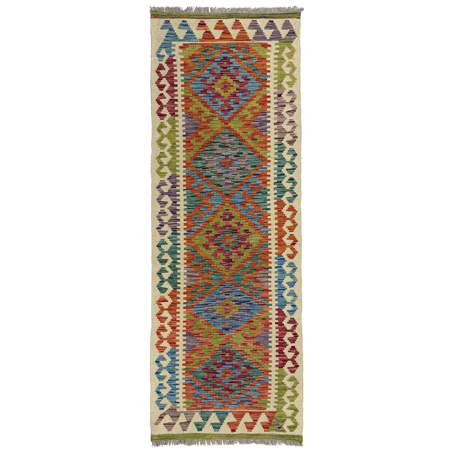 Vegetable Kilim Runner 2' 2" x 6' 6" (ft)- No. Y40008