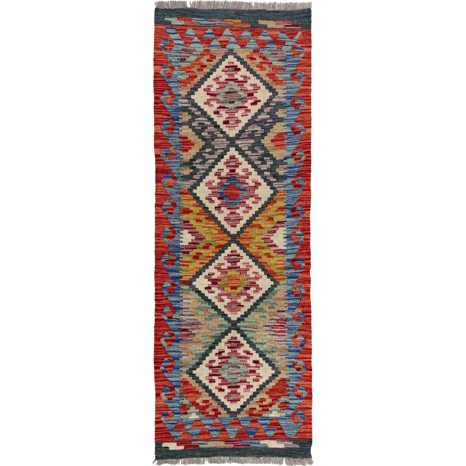 Vegetable Kelim Runner 1' 10" x 4' 10" (ft)- No. Y40011