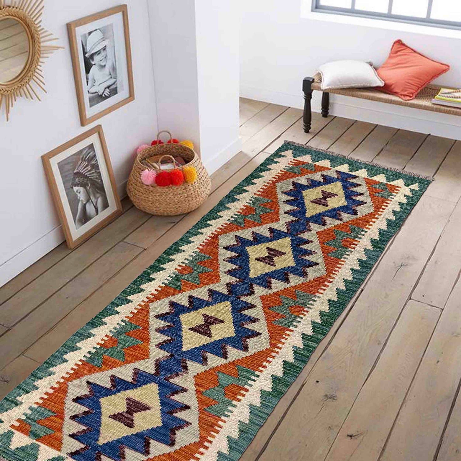 Vegetable Kelim Runner 1' 8" x 5' 2" (ft)- No. Y40013