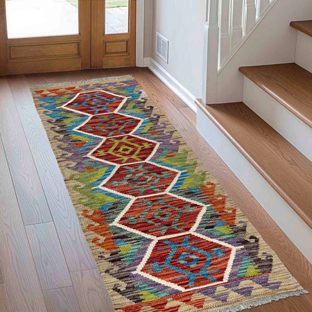 Vegetable Kilim Runner 1' 7" x 4' 8" (ft)- No. Y40018