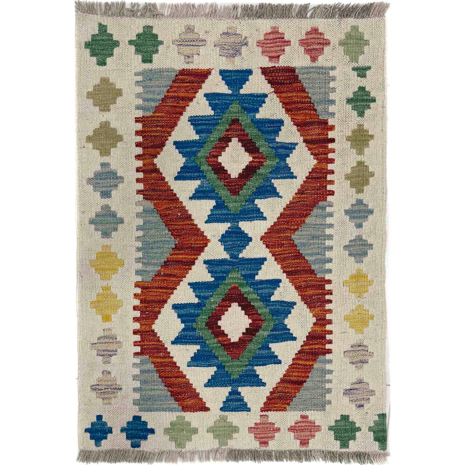 Handmade Vegetable Kelim 2' 0" x 2' 9" (ft) - No. Y40021
