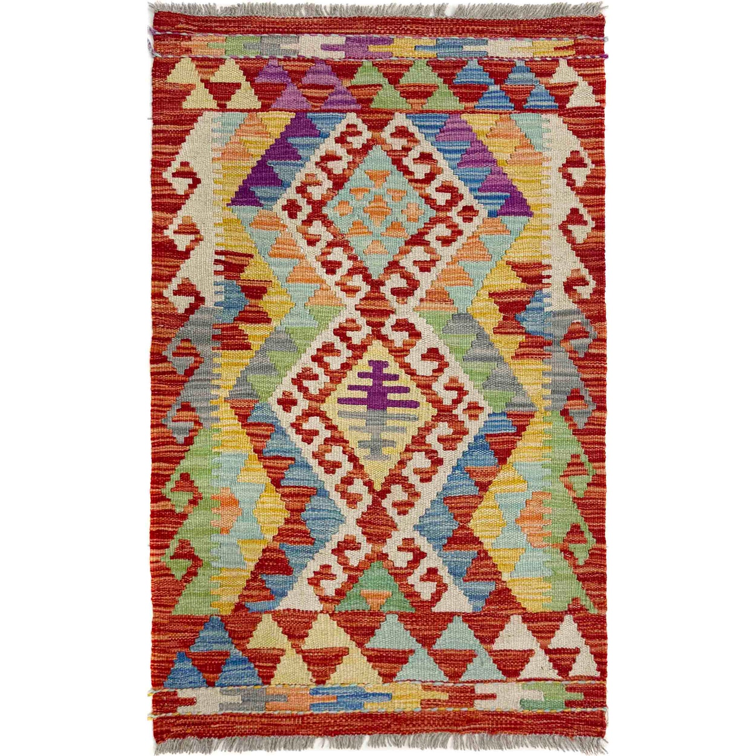 Handmade Vegetable Kilim 2' 0" x 3' 3" (ft) - No. Y40022