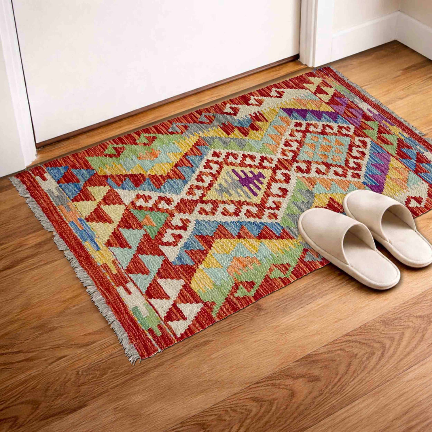 Handmade Vegetable Kilim 2' 0" x 3' 3" (ft) - No. Y40022