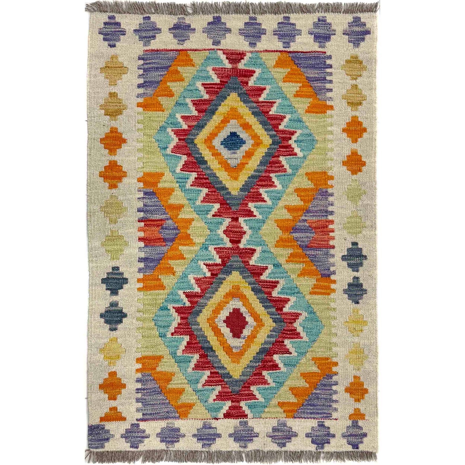Handmade Vegetable Kelim 2' 0" x 3' 2" (ft) - No. Y40023