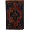 Blue Baluchi Rug 2' 6 x 4' 1 (ft) - No. B15650